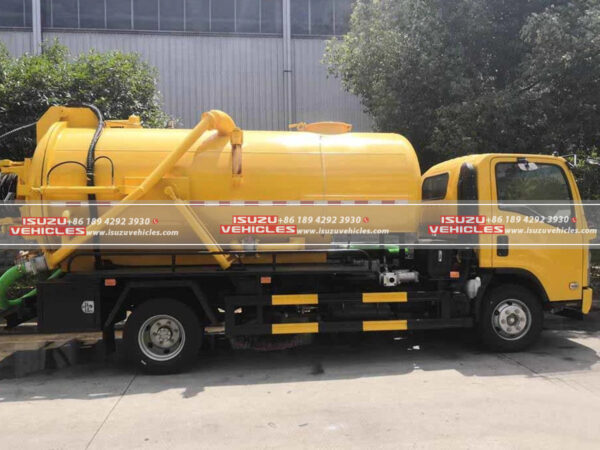 ISUZU 6000L Drain Jetting Truck Container Body