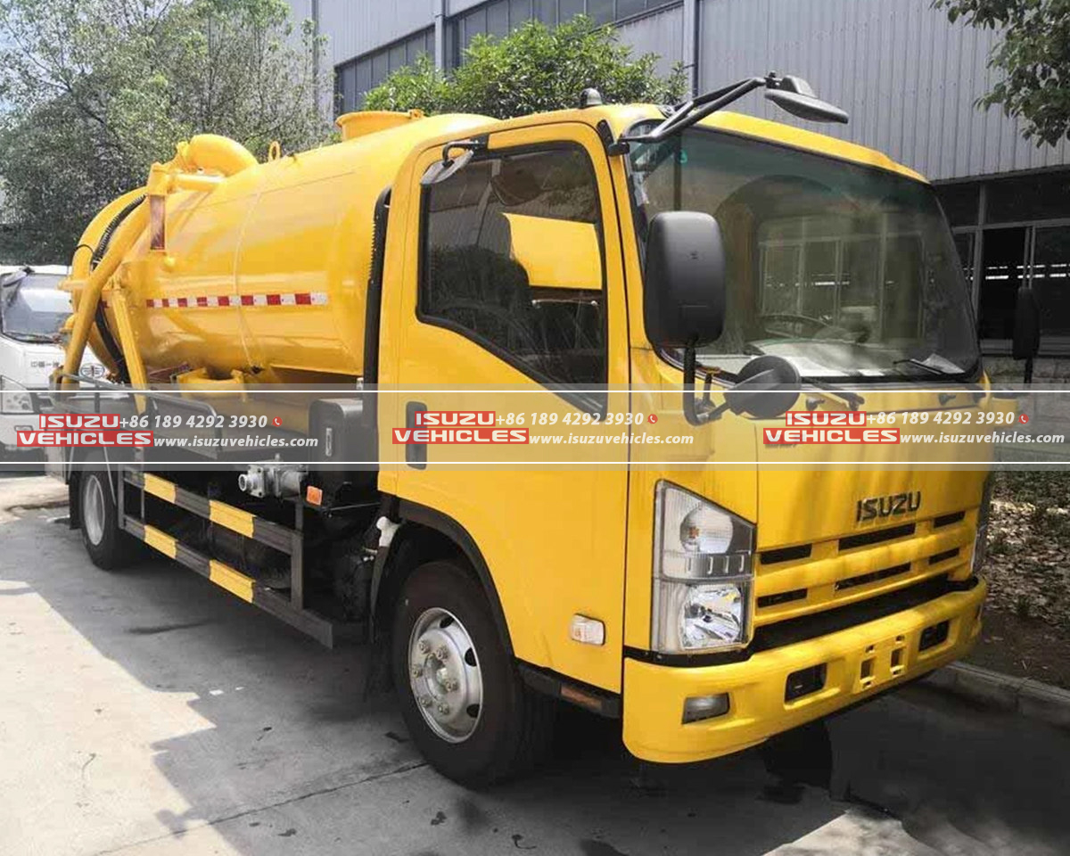 ISUZU 6000L Drain Jetting Truck Side Head ISUZU 6000L Drain Jetting Truck Side Head