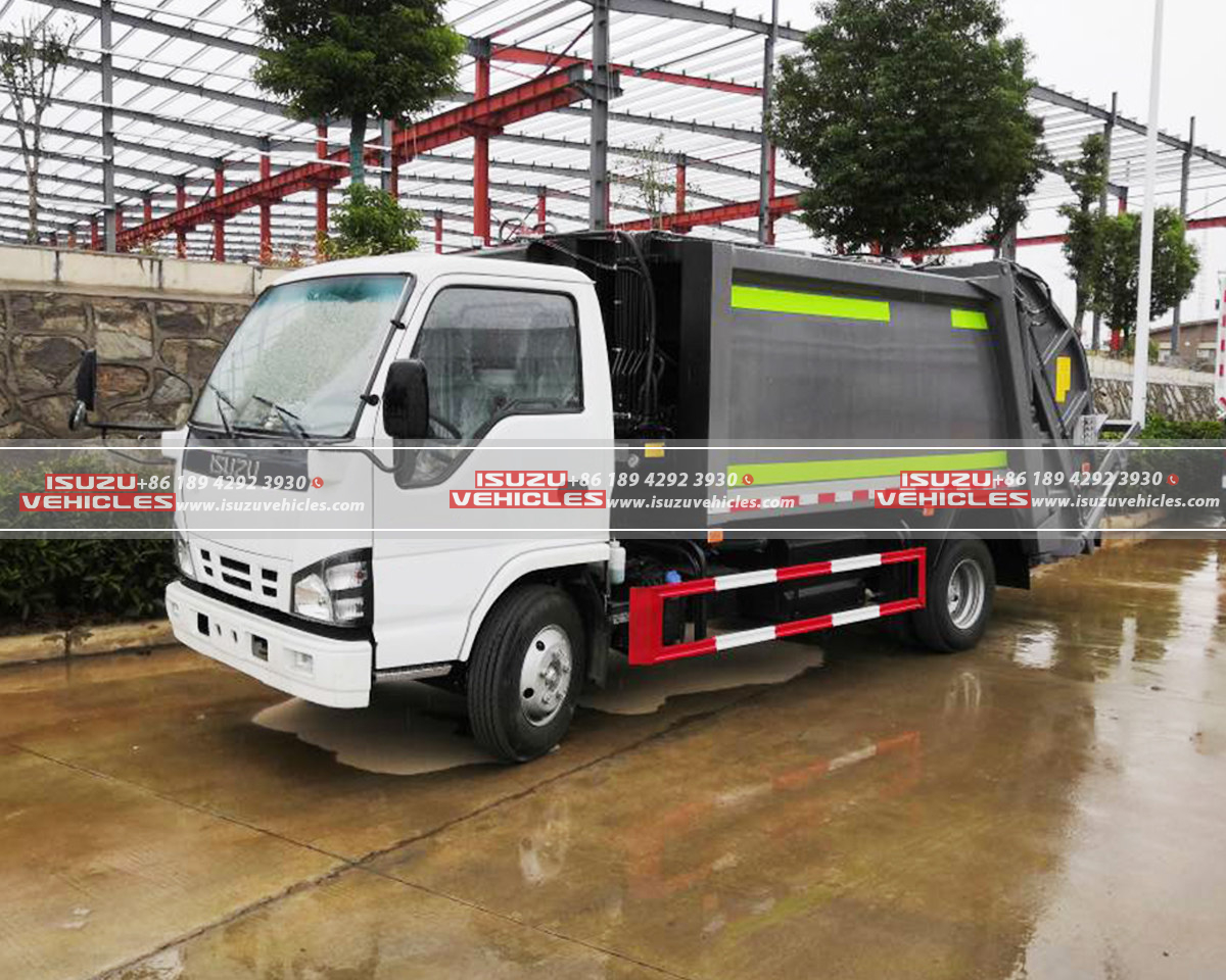 ISUZU 6CBM Rear Loader Garbage Truck Front ISUZU 6CBM Rear Loader Garbage Truck Front