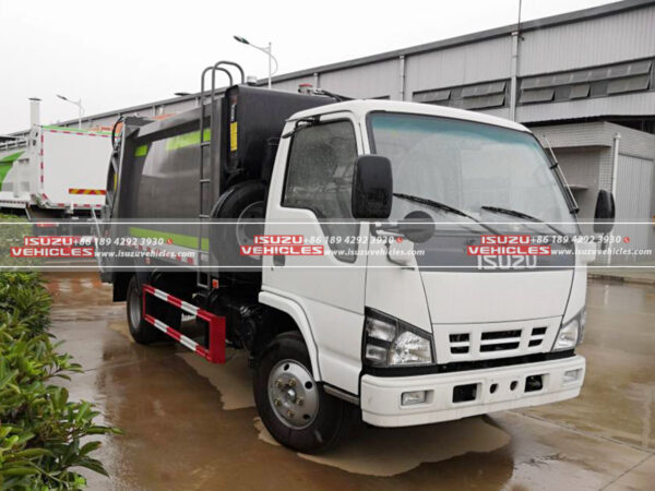 ISUZU 6CBM Rear Loader Garbage Truck Left