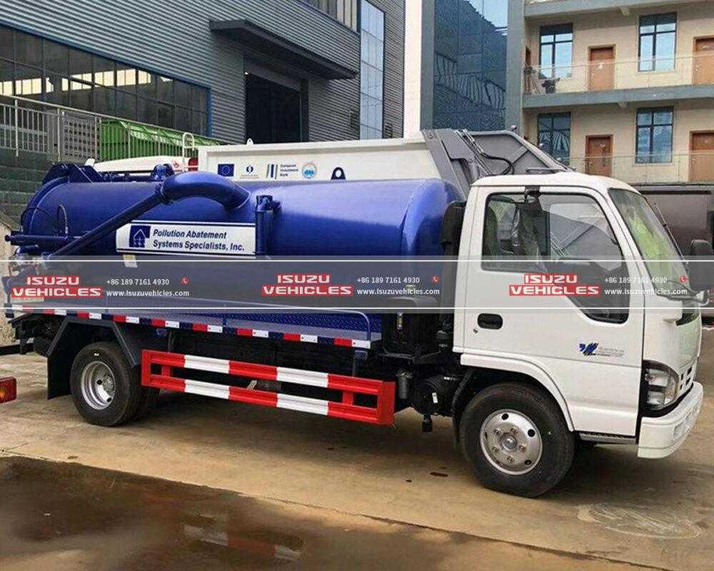 ISUZU Cesspit Emptier Vacuum Truck Container
