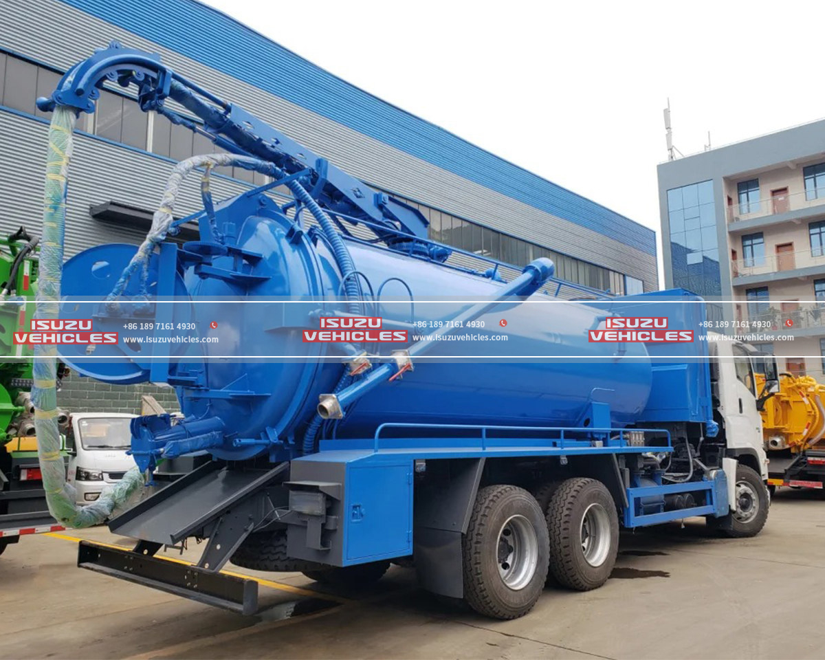 ISUZU Combined Suction Jetting Truck Side View ISUZU Combined Suction Jetting Truck Side View