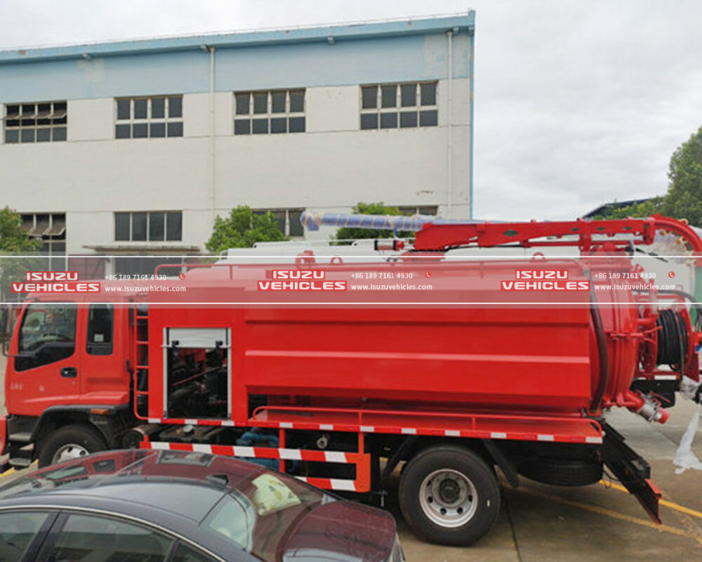 ISUZU Sewer Jet Cleaning Truck Container