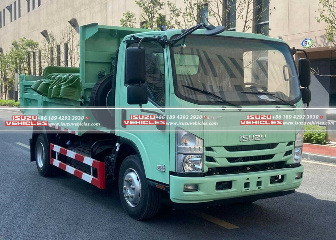 Isuzu 5.2 liter Dump Truck with U-shaped Box Can Hold 5 Tons