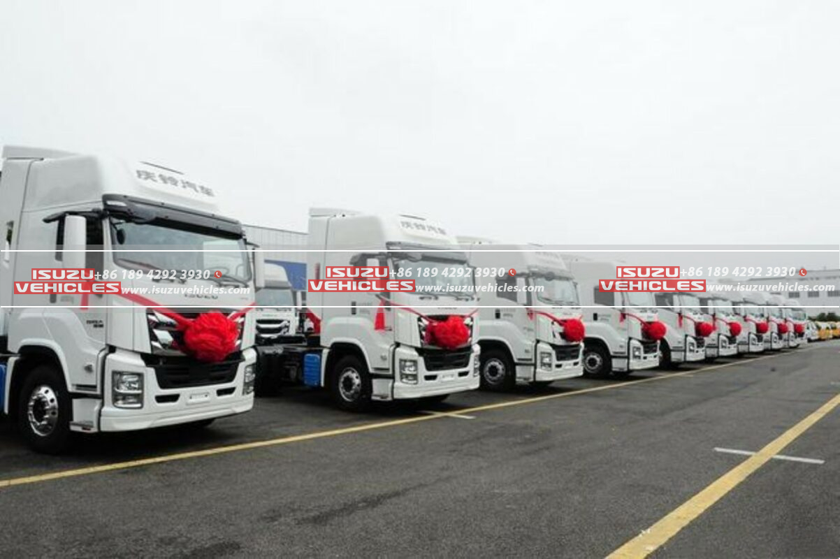 4 Qingling ISUZU GIGA Tractor Trucks Exported to Mongolia