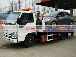 ISUZU 5 Ton Landing Flatbed Low Angle Road Rescue Towing Truck