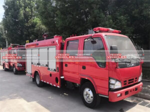 Camión de bomberos de espuma con tanque de agua ISUZU de 8 toneladas