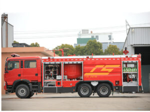 Camion dei vigili del fuoco a polvere secca ISUZU 6000KG