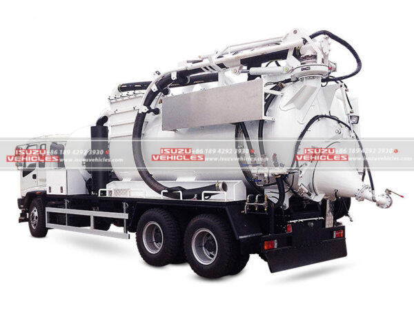 ISUZU 10 CBM Dry Vacuum Truck Back