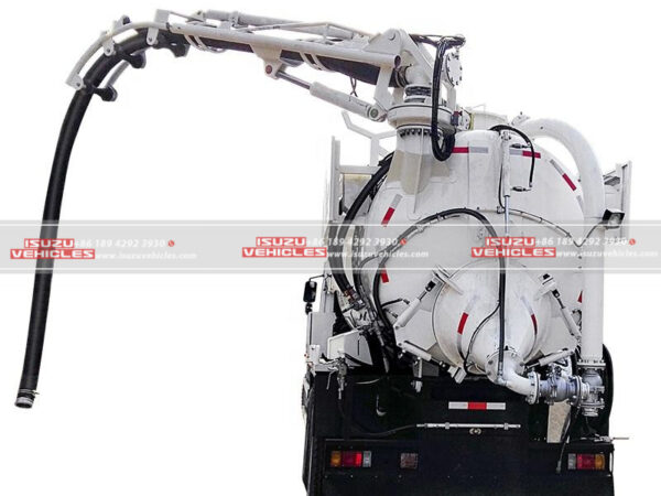 ISUZU 10 CBM Dry Vacuum Truck Using