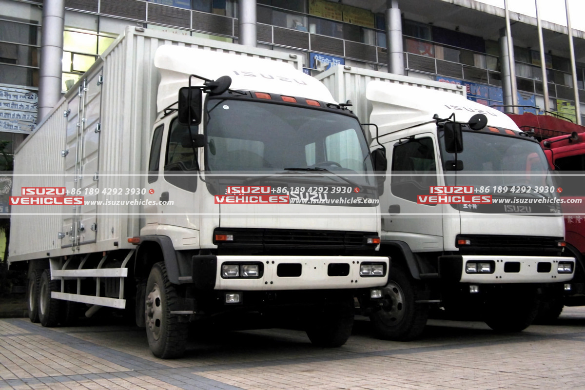 ISUZU 10 Meter Heavy Van Box Truck Side ISUZU 10 Meter Heavy Van Box Truck Side