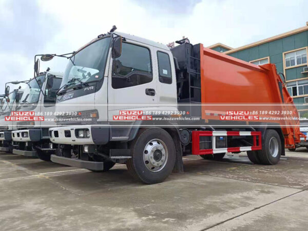 ISUZU 10CBM Refuse Compactor Truck Front