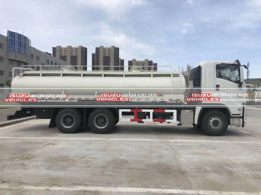 ISUZU 25 CBM Stainless Steel Water Sprinkler Tanker Truck Tanker