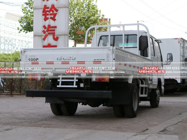 ISUZU 4 Meter Double Row Flatbed Light Dump Truck Back Right