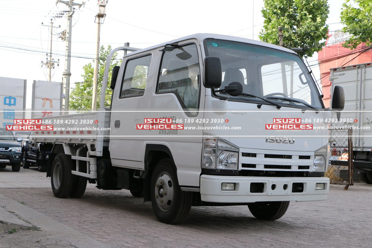 ISUZU 4 Meter Double Row Flatbed Light Dump Truck Front ISUZU 4 Meter Double Row Flatbed Light Dump Truck Front