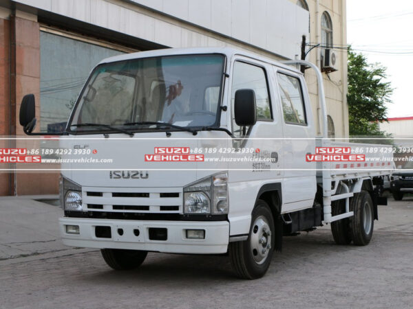 ISUZU 4 Meter Double Row Flatbed Light Dump Truck Right
