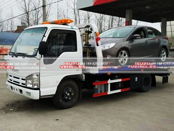 ISUZU 5 Ton Landing Flatbed Low Angle Road Rescue Towing Truck