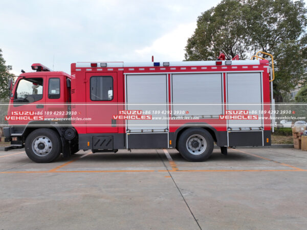 ISUZU 5000L Water 300L Foam Firefighting Truck Body