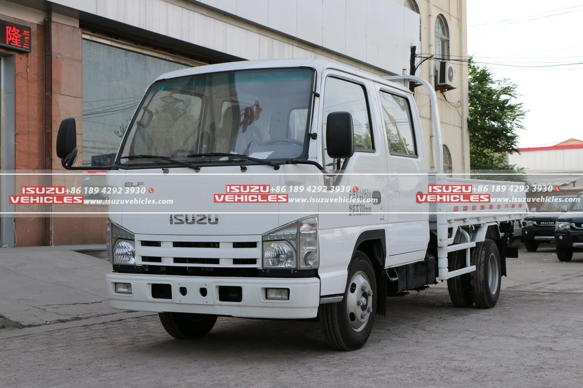 ISUZU Double Row Flatbed Dump Cargo Light Truck Left ISUZU Double Row Flatbed Dump Cargo Light Truck Left