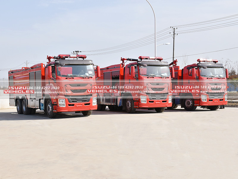 ISUZU Dry Powder and Foam Combined Fire Truck Team ISUZU Dry Powder and Foam Combined Fire Truck Team