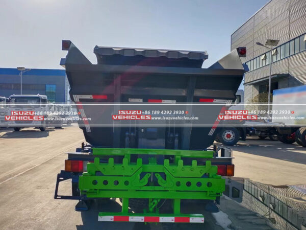 ISUZU Dumper Garbage Collection Truck Back