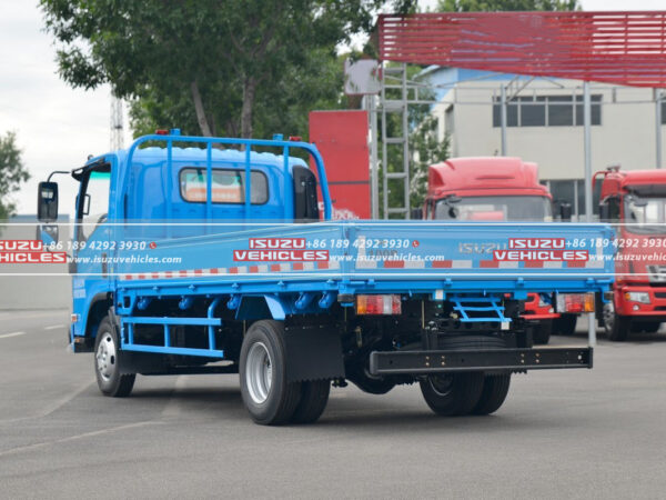 ISUZU KV100 Single-Row Lattice-Side Light Cargo Truck Back Left