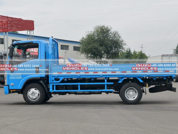 ISUZU KV100 Single-Row Lattice-Side Light Cargo Truck Body
