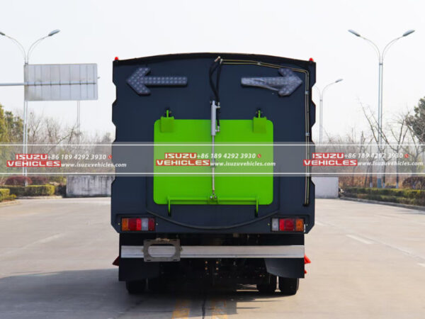 ISUZU Mini Street Sweeper Truck Back