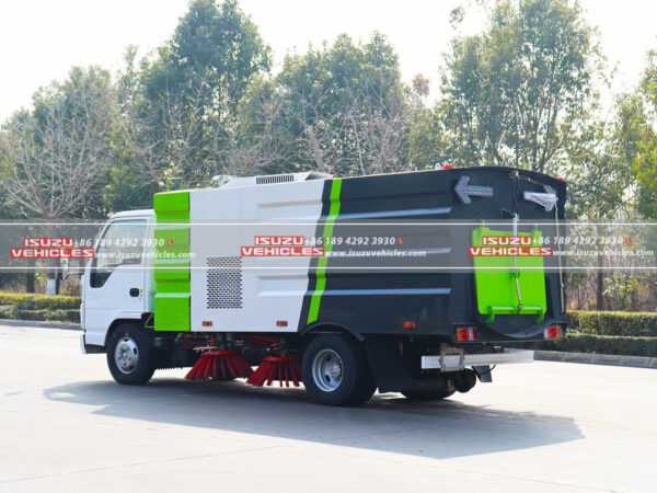 ISUZU Mini Street Sweeper Truck Back Side