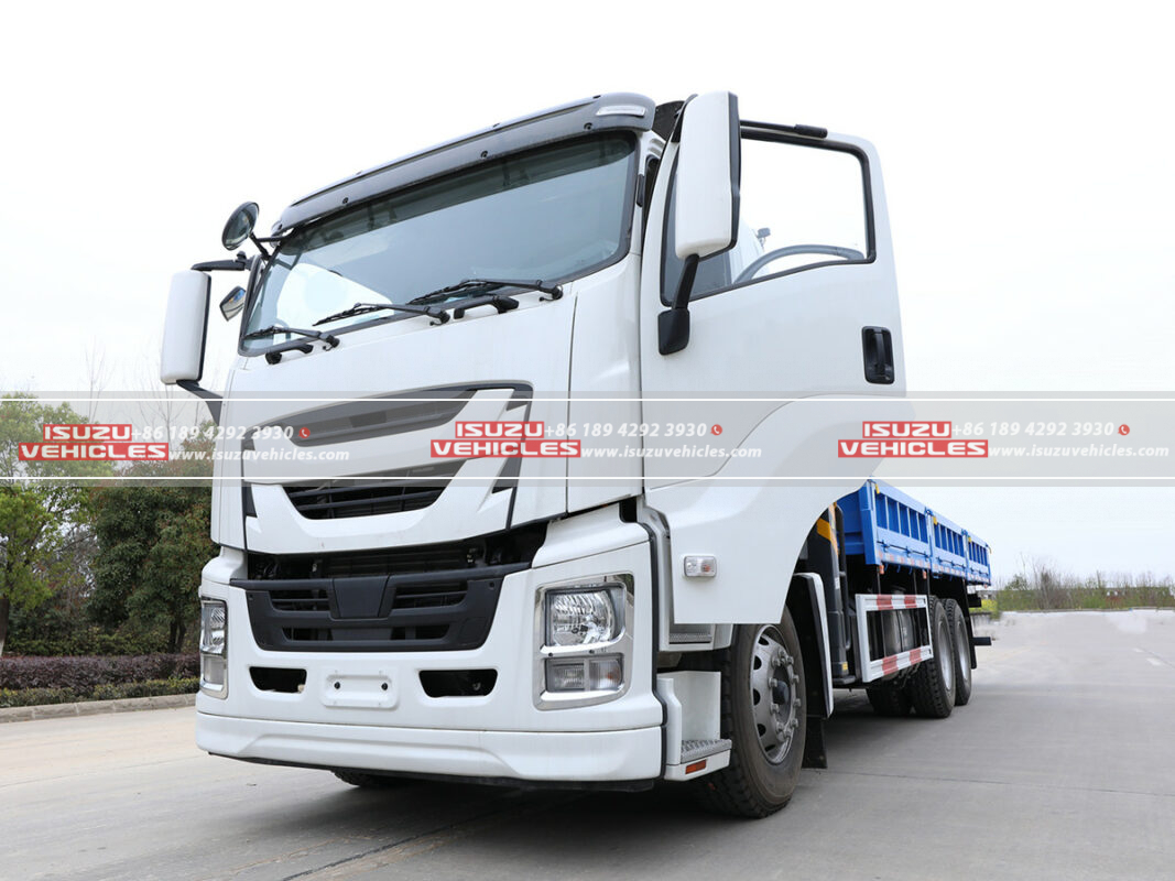 ISUZU Truck Mounted 12 Ton XCMG Crane Right Side