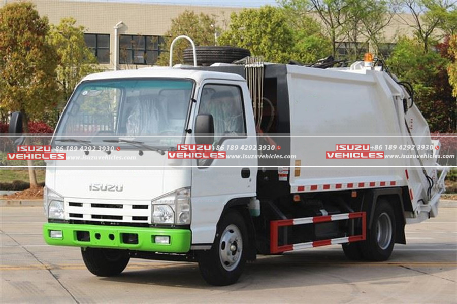 Isuzu 5 CBM Refuse Compactor Truck Left