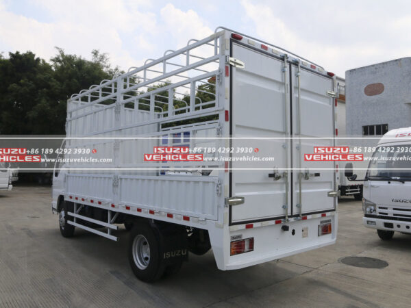 Isuzu 5 Meter Single-Row Box Cage Truck Back