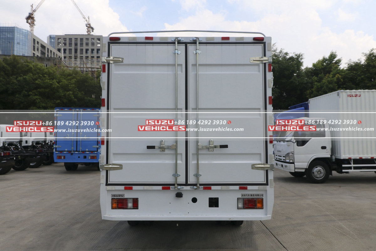 Isuzu 5 Meter Single-Row Box Cage Truck Very Back