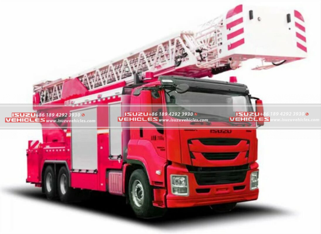 isuzu 54m aerial ladder fire truck