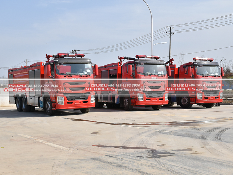 ISUZU 15000L Water Tanker Fire Truck Line ISUZU 15000L Water Tanker Fire Truck Line