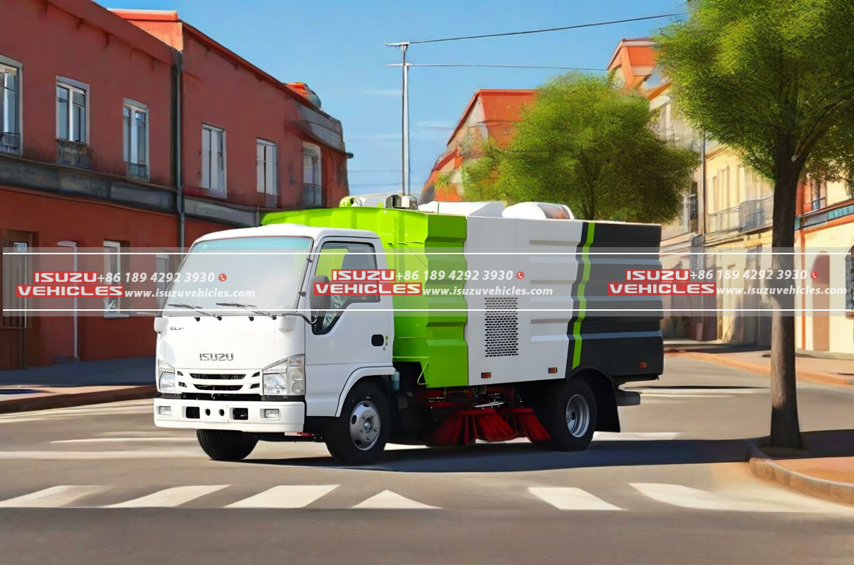 ISUZU Sweeper Truck Bristle Replacement Guide for Cobblestone Streets