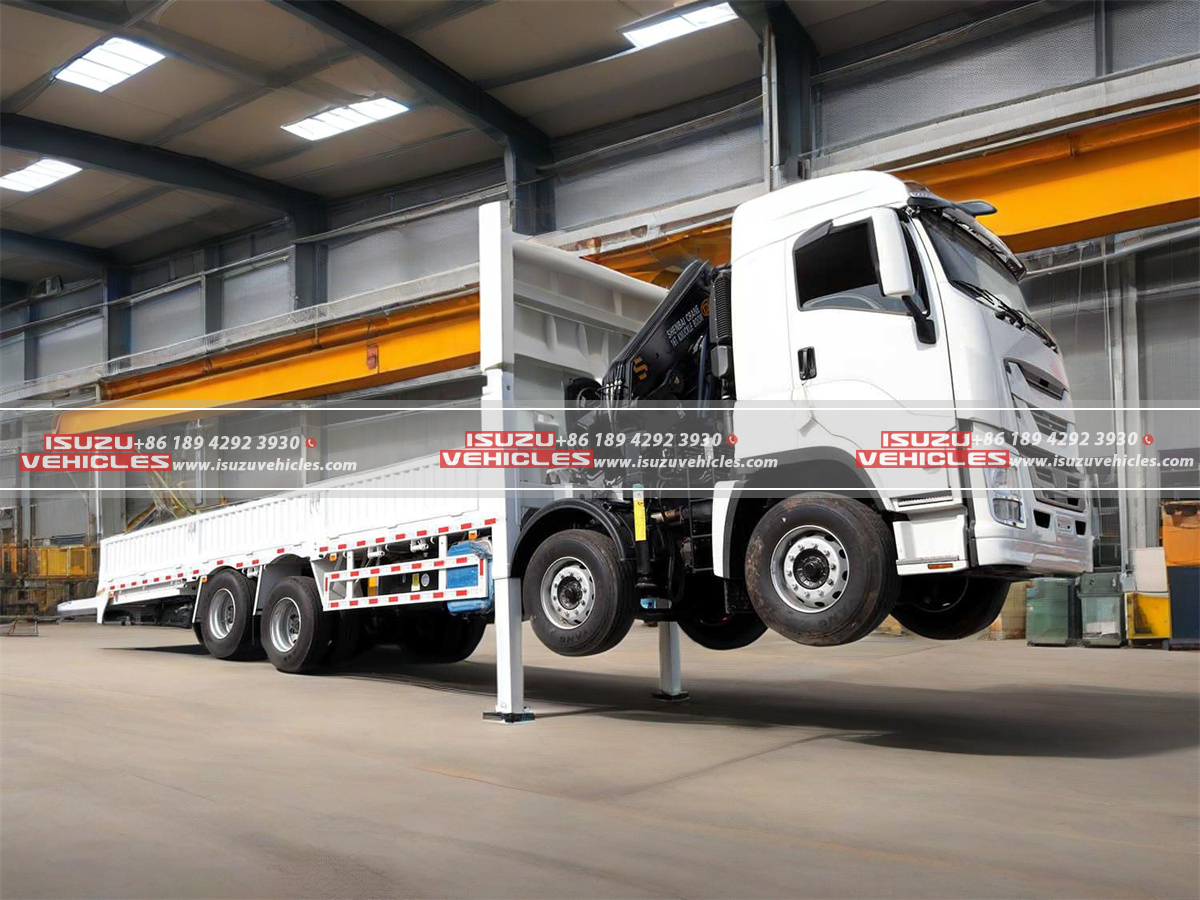 ISUZU GIGA 20 Ton PALFINGER Knuckle Boom Crane Working Preparation ISUZU GIGA 20 Ton PALFINGER Knuckle Boom Crane Working Preparation