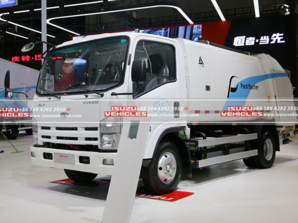 ISUZU EV K100 Rear Loader Compactor Garbage Truck Show