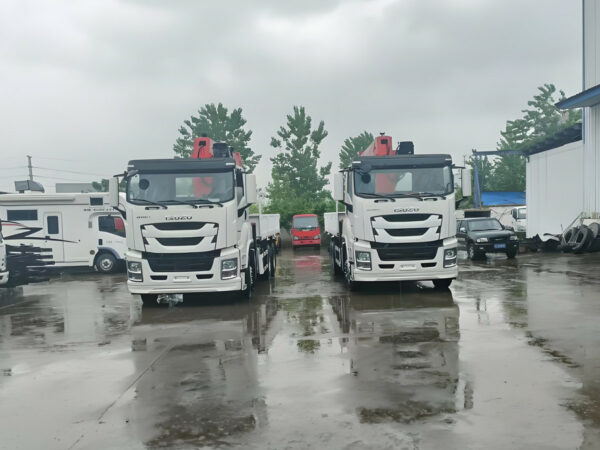 ISUZU 16 Ton GIGA PALFINGER Telescopic Boom Crane Show