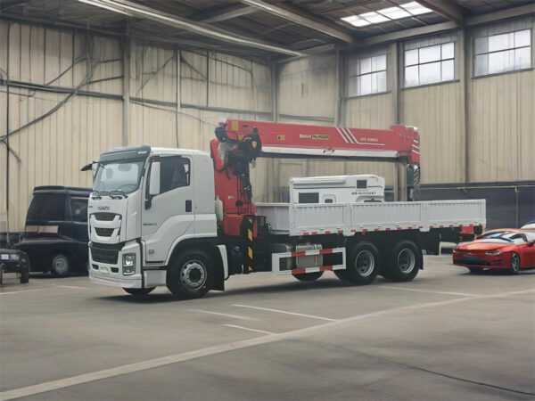 ISUZU 16 Ton GIGA PALFINGER Telescopic Boom Crane Side