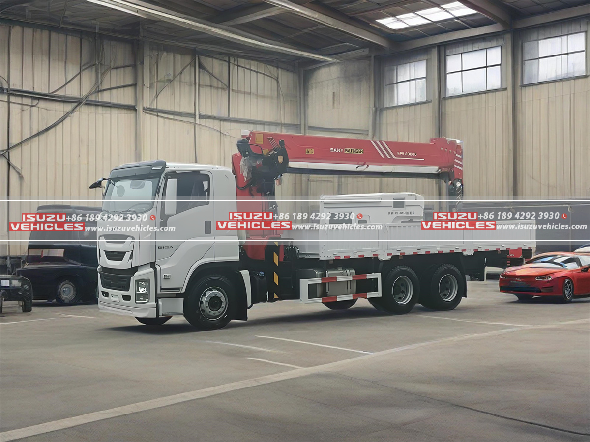 ISUZU 16 Ton GIGA PALFINGER Telescopic Boom Crane Side ISUZU 16 Ton GIGA PALFINGER Telescopic Boom Crane Side
