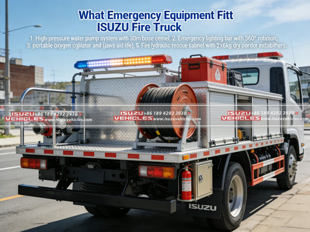 What Emergency Equipment Fits ISUZU Fire Truck Chassis