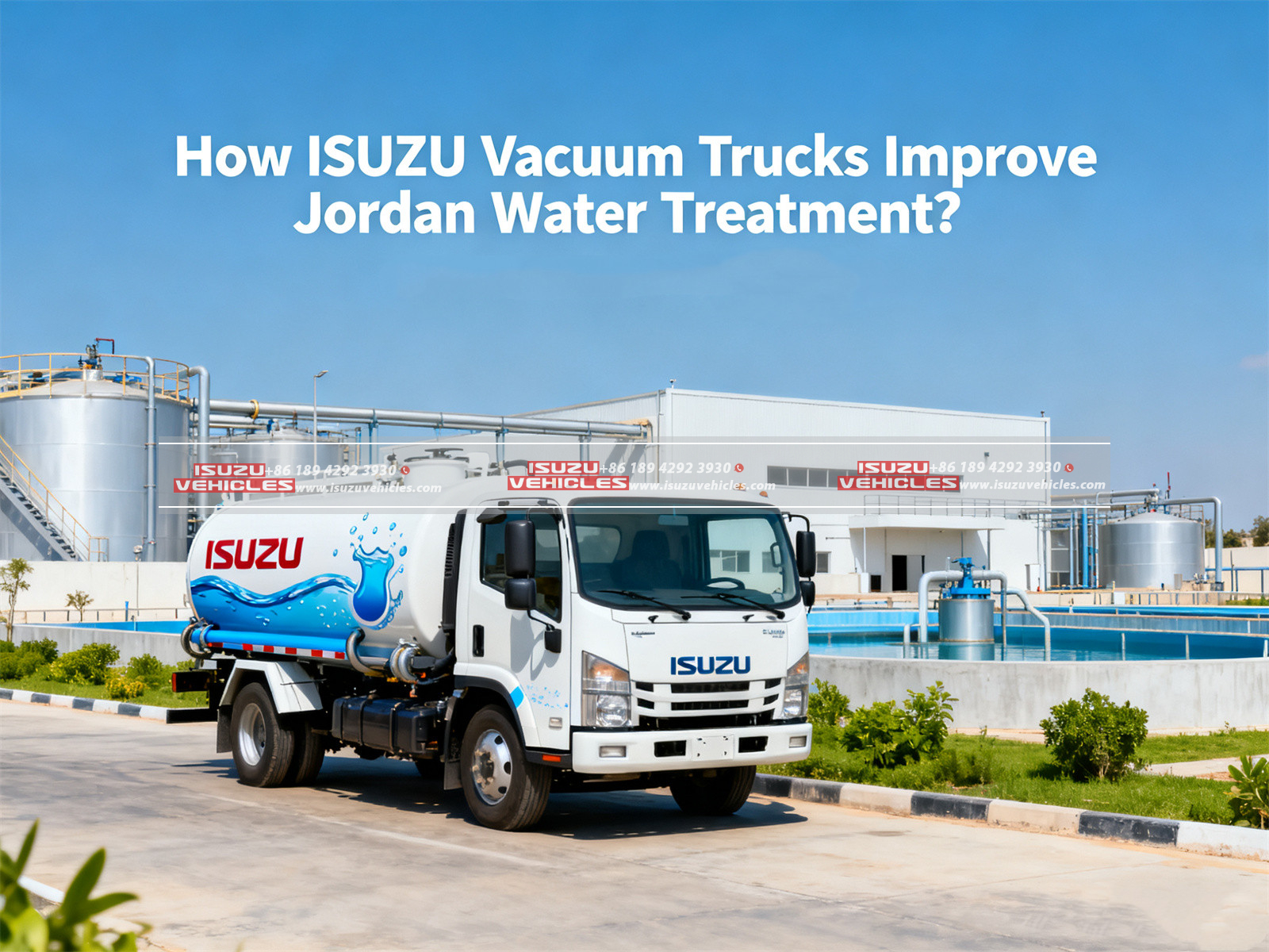 How ISUZU Vacuum Trucks Improve Jordan Water Treatment (2)