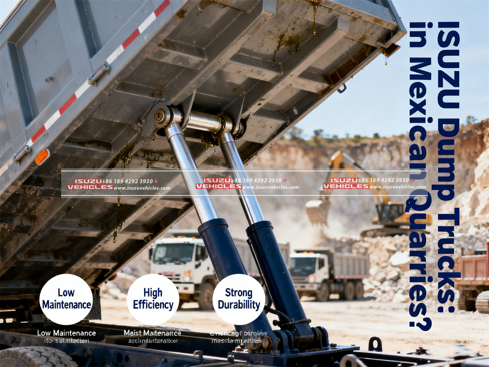 ISUZU Dump Trucks Lowest Maintenance in Mexican Quarries (3)