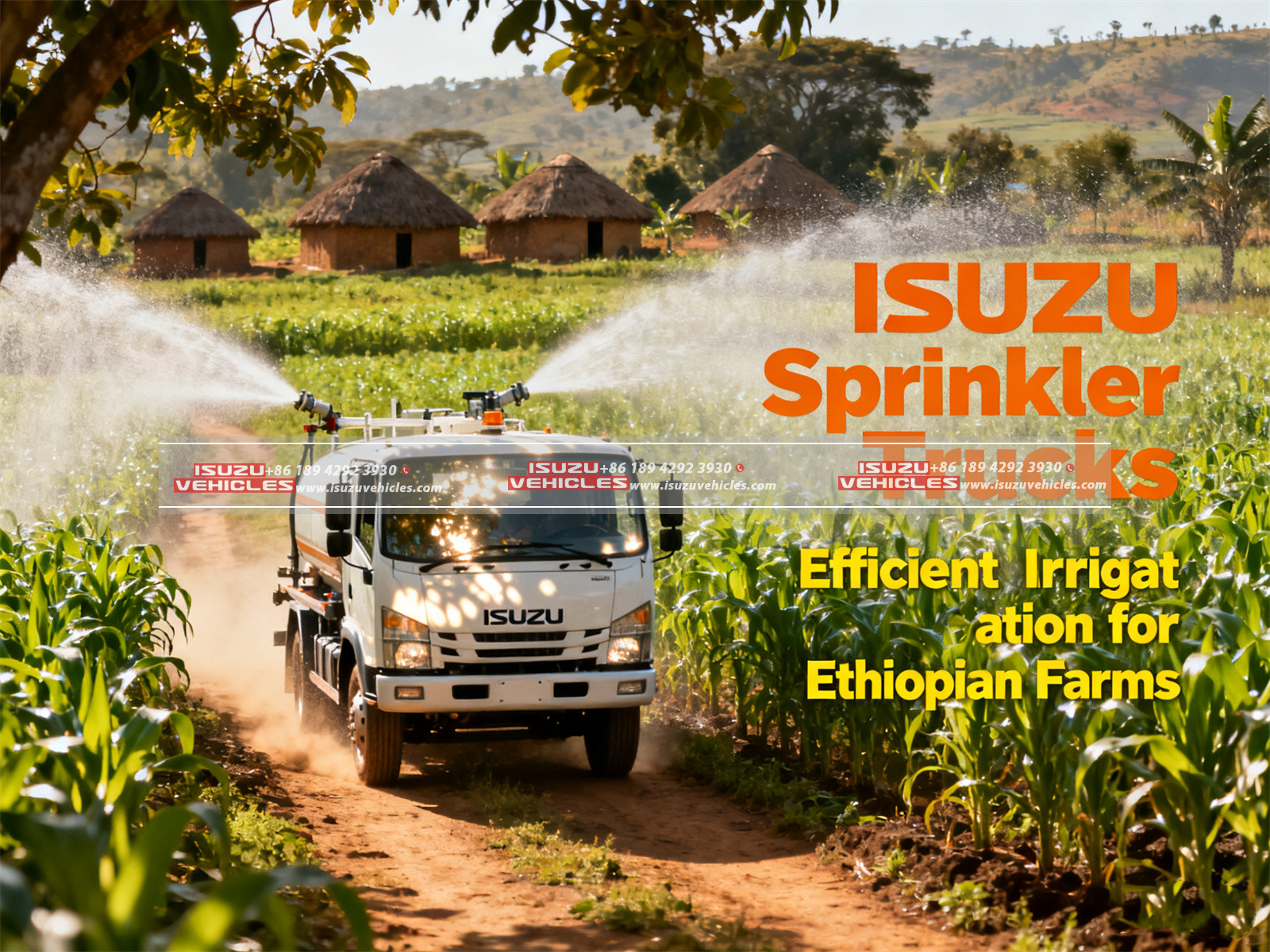 ISUZU Sprinkler Trucks Efficient Irrigation for Ethiopian Farms (2)