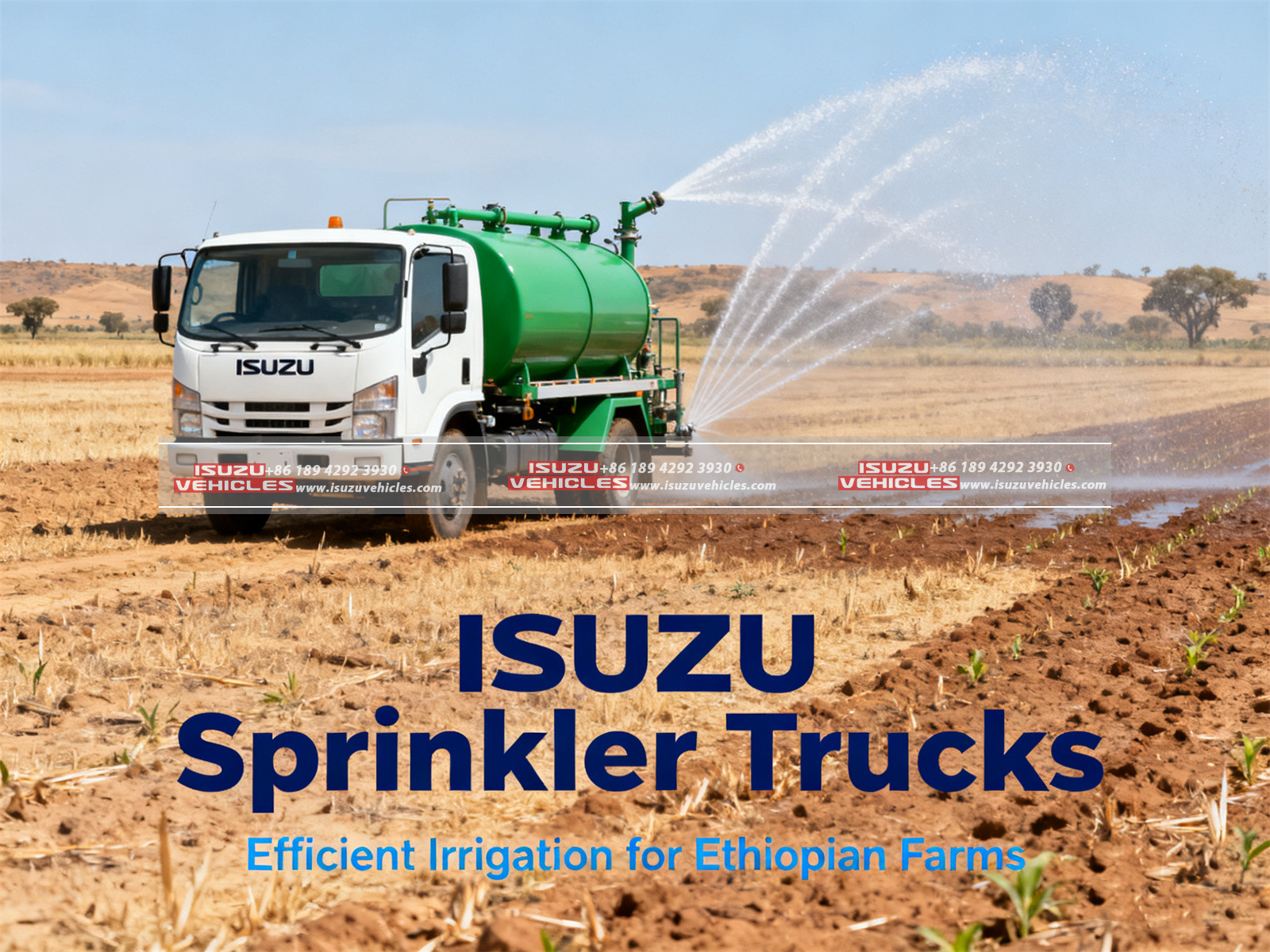 ISUZU Sprinkler Trucks Efficient Irrigation for Ethiopian Farms (3)