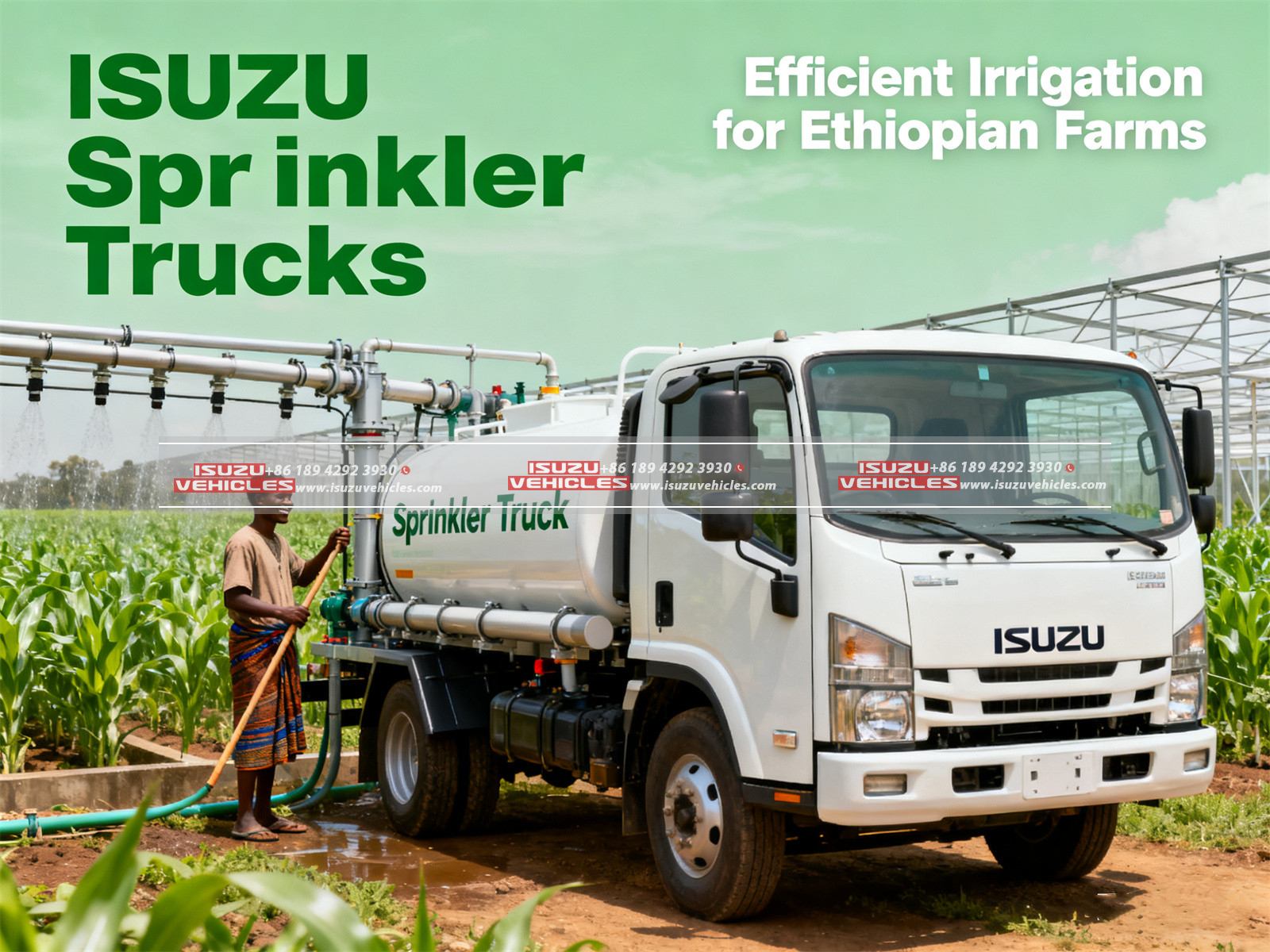 ISUZU Sprinkler Trucks Efficient Irrigation for Ethiopian Farms