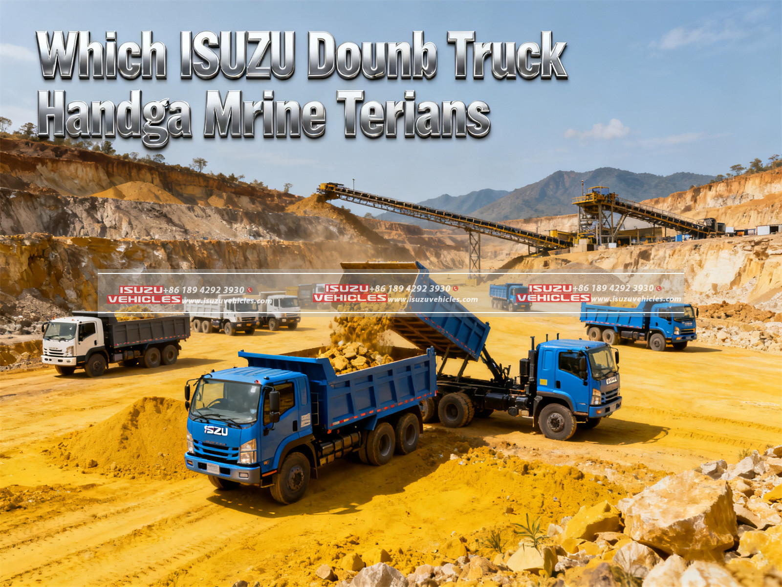 ¿Qué camión volquete ISUZU se adapta a los terrenos mineros de Zambia? (3)