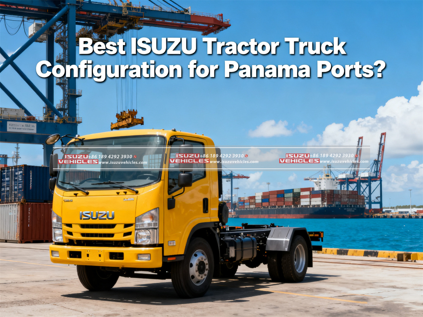 Best ISUZU Tractor Truck Configuration for Panama Ports (2)