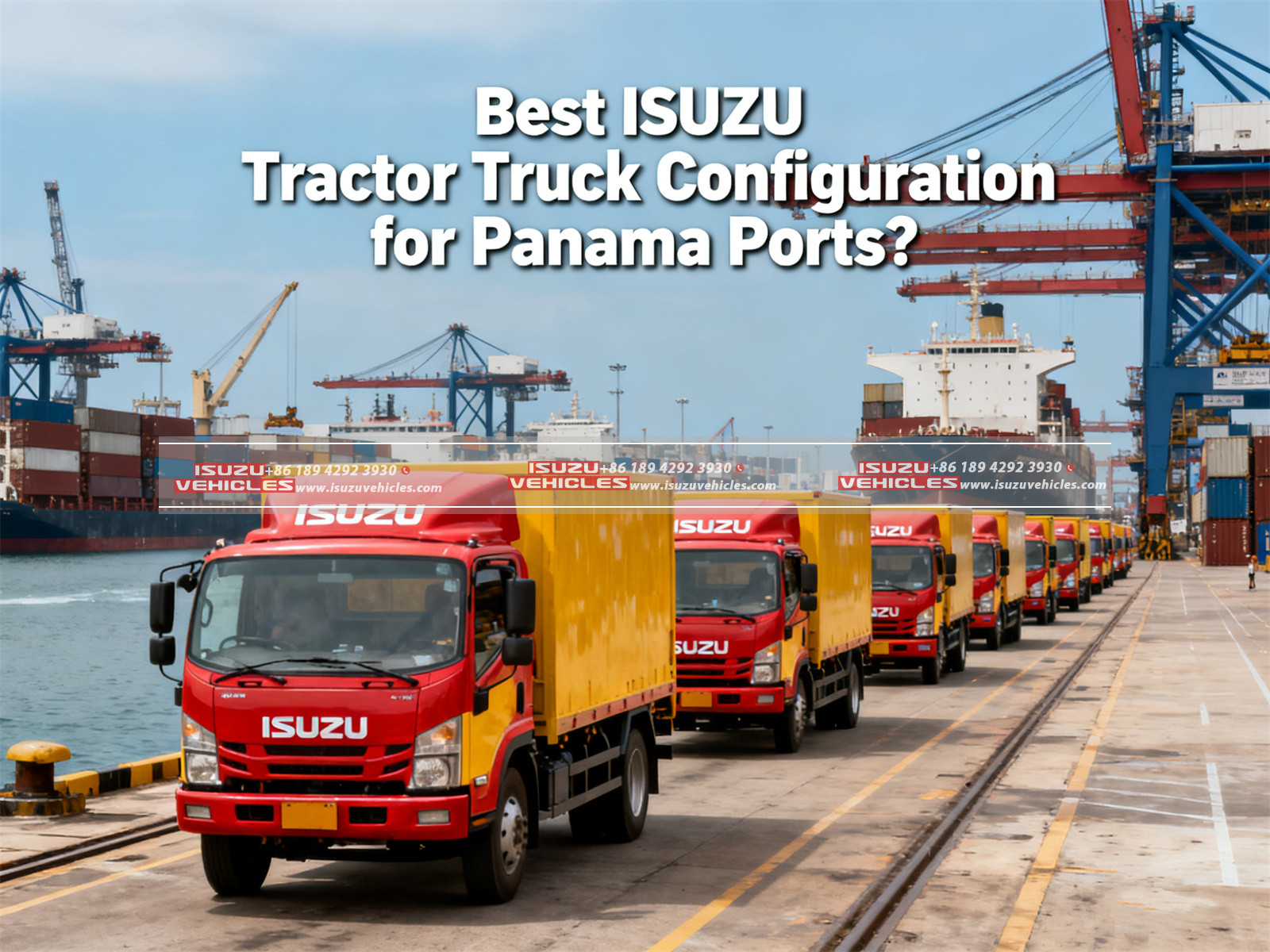 Best ISUZU Tractor Truck Configuration for Panama Ports (4)